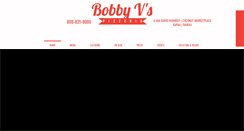 Desktop Screenshot of bobbyvpizzeria.com