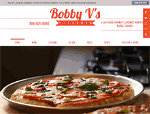 Tablet Screenshot of bobbyvpizzeria.com